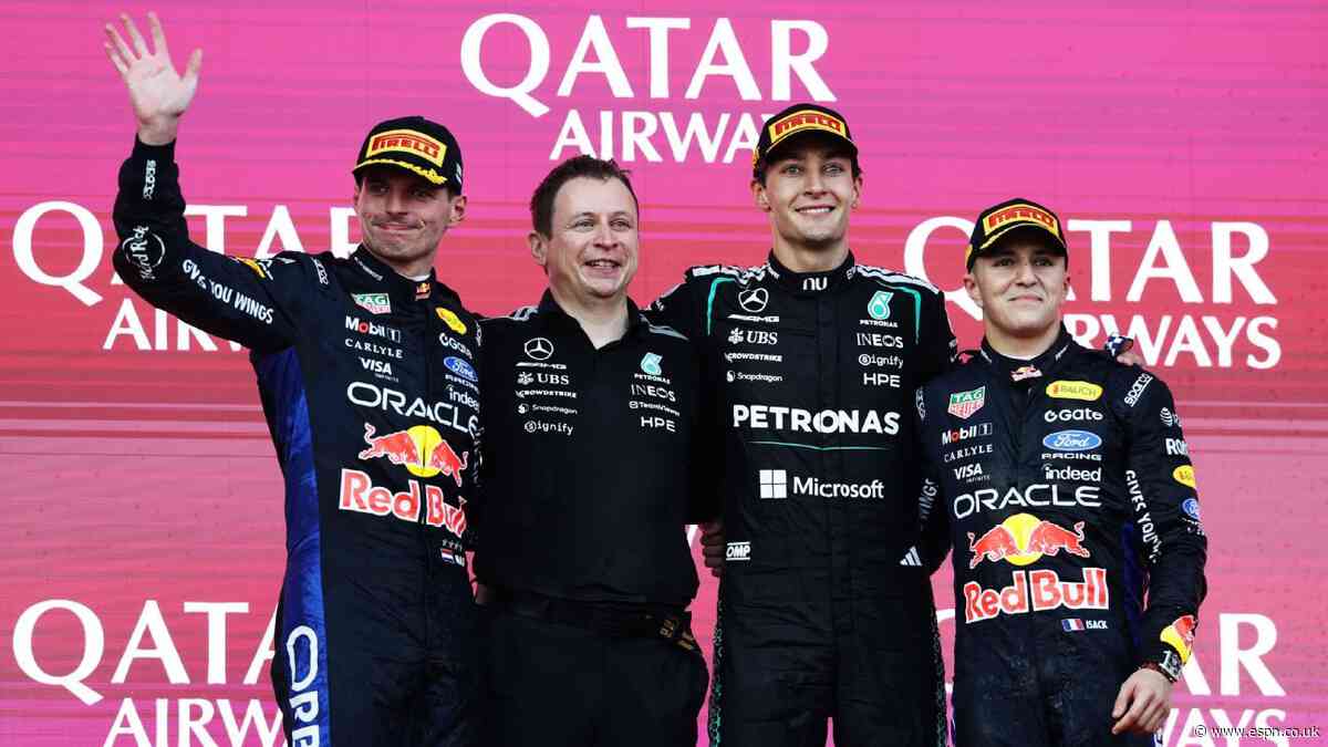 Azerbaijan Grand Prix results: George Russell takes commanding victory in Baku - as it happened