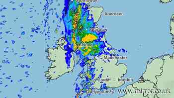 Met Office weather maps turn blue as Brits brace for 830-mile downpours on Sunday