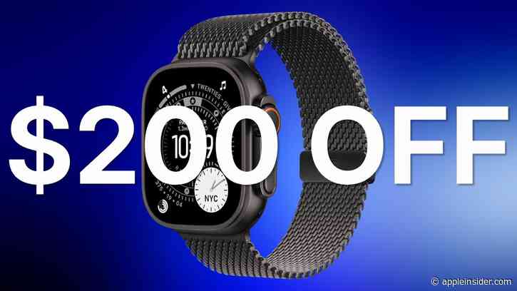 Save $200 on Apple Watch Ultra 3 with Milanese Loop while supplies last