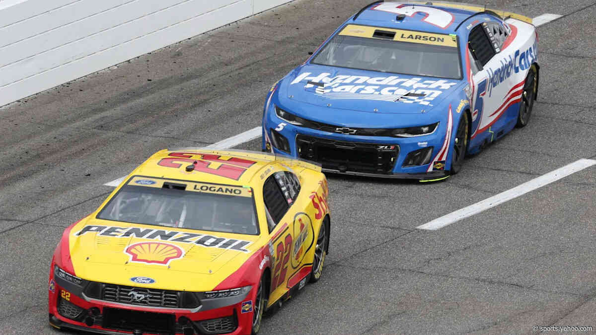 NASCAR at Kansas: Logano, Larson Front Row For 3rd Race in a Row