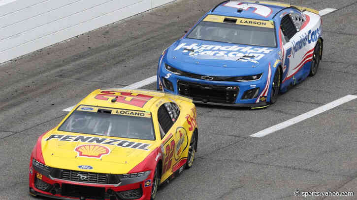 NASCAR at Kansas: Logano, Larson Front Row For 3rd Race in a Row