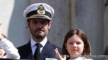 Prince Carl Philip's son Prince Alexander is his father's double as he carries out scary activity