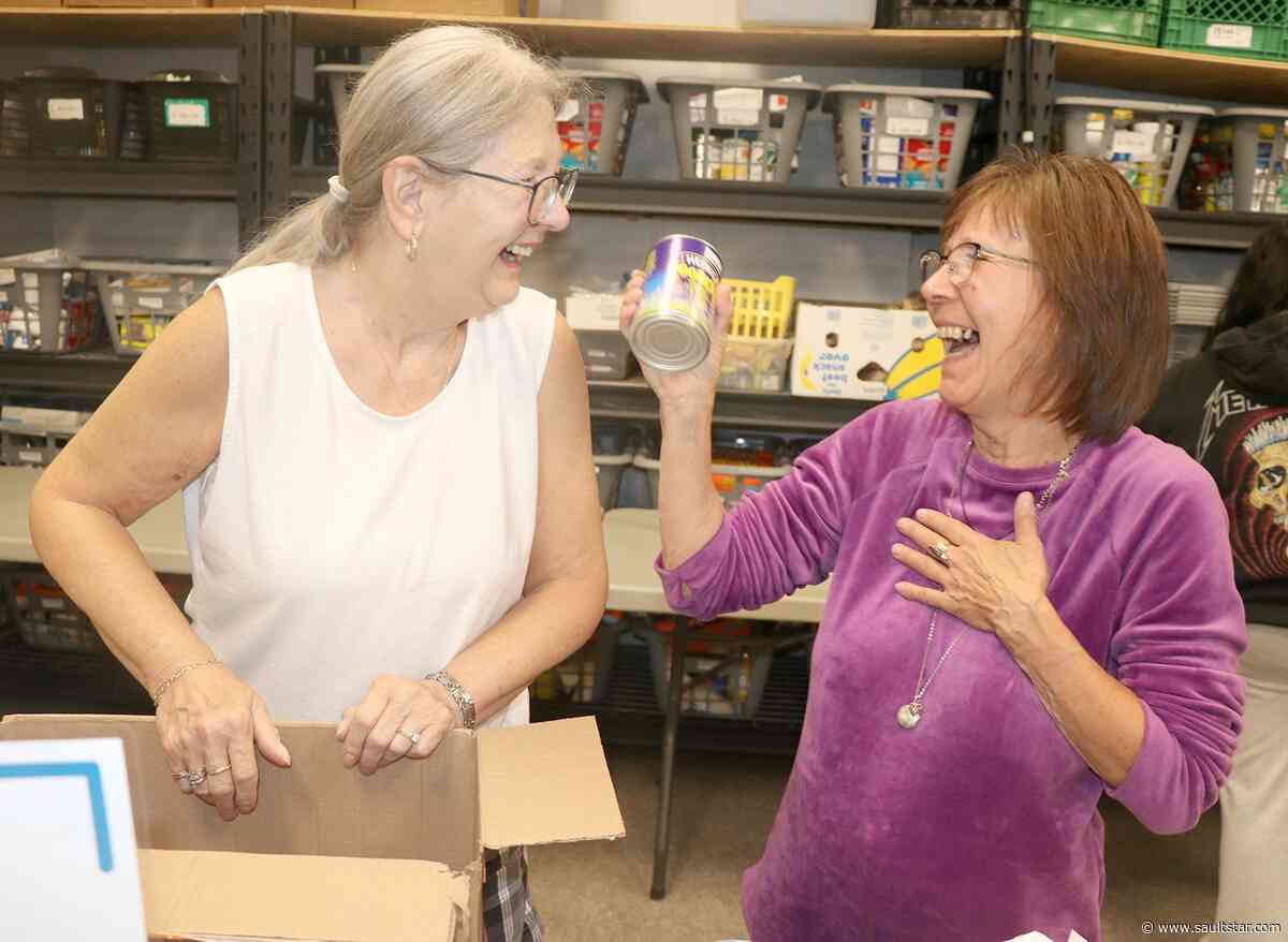 Canned laughter at Big Blue Food Drive
