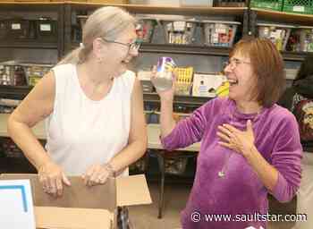 Canned laughter at Big Blue Food Drive