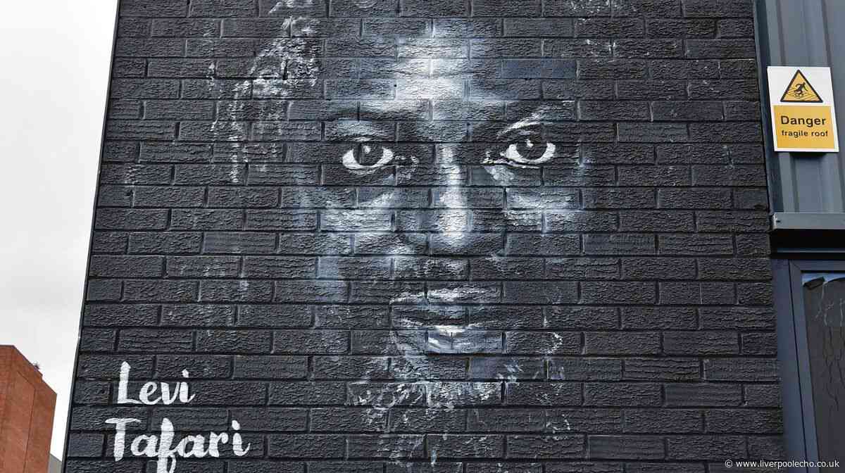 Liverpool mural defaced in the middle of the night by balaclava-wearing vandal