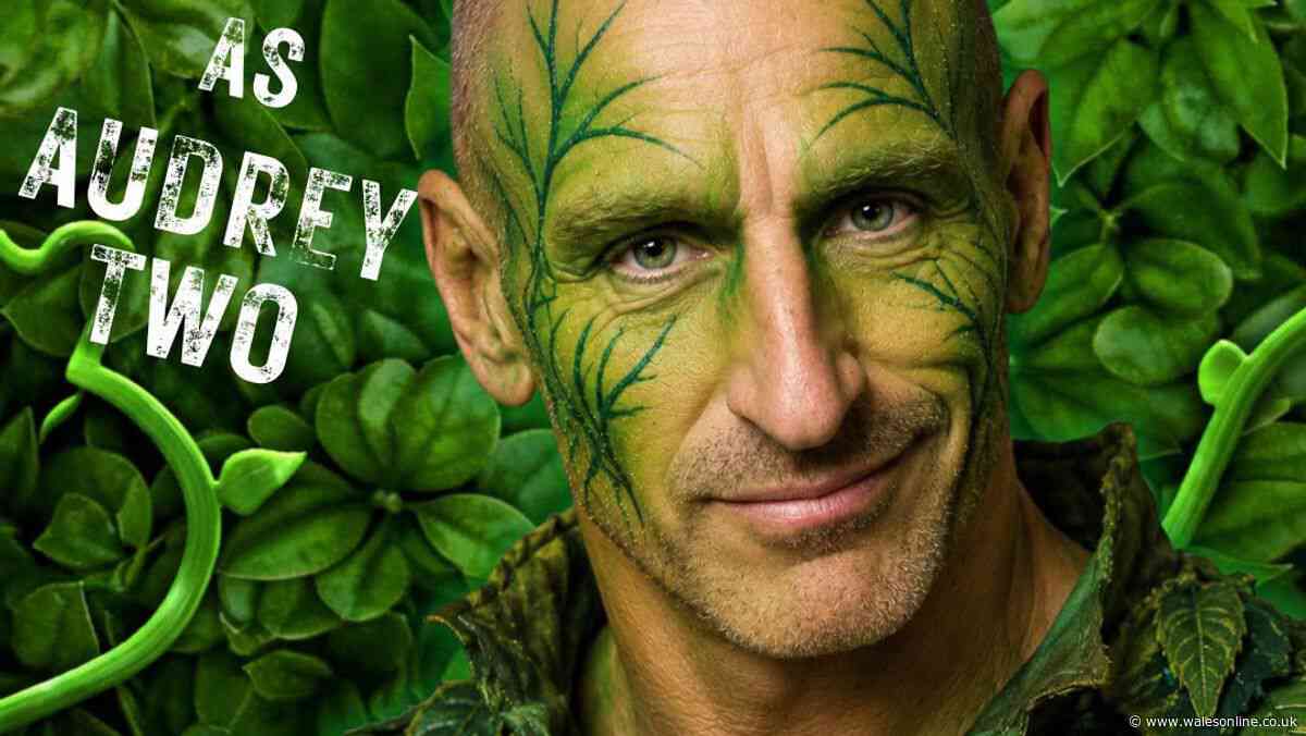 Former Wales rugby captain stars as a man-eating plant in theatre company's musical