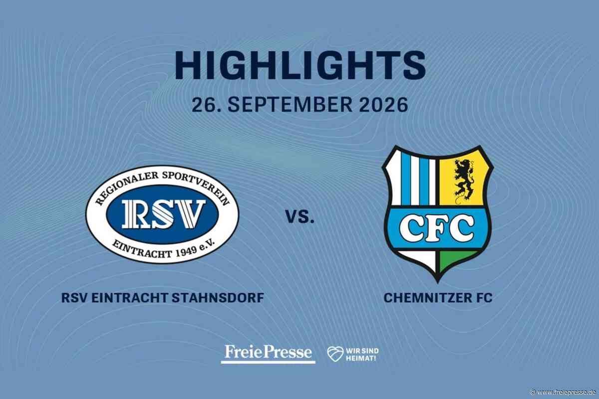 RSV Eintracht 1949 – Chemnitzer FC: Die Highlights des Spiels im Video