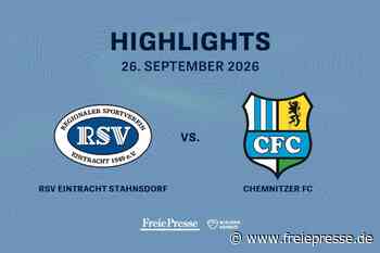 RSV Eintracht 1949 – Chemnitzer FC: Die Highlights des Spiels im Video