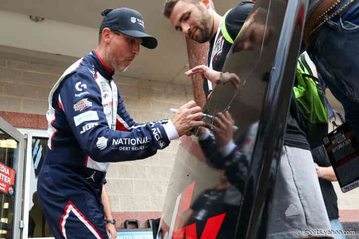 Denny Hamlin Hesitant During Kansas Practice Run: ‘It Was Sprinkling’
