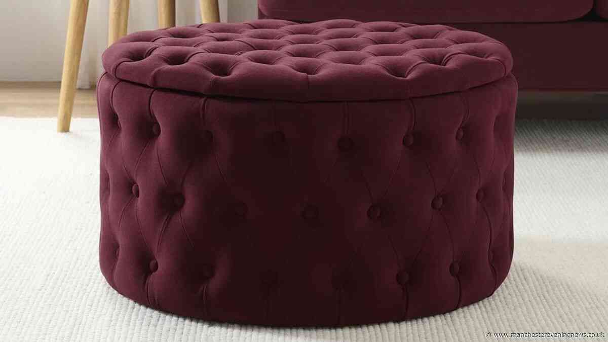 Dusk's reduced storage ottoman in 'must-have' autumn colour doubles up as a chair