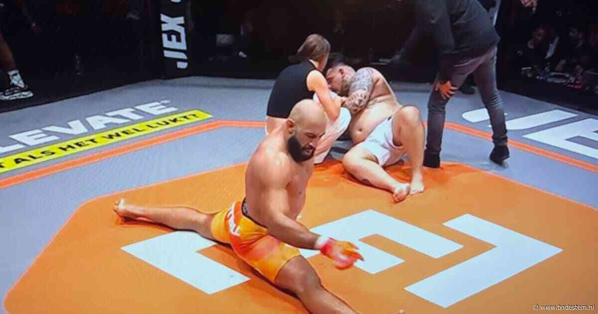 Roy Meyer verpulvert tegenstander tijdens MMA-debuut en steelt ook daarna de show: ‘Ik kom voor jullie allemaal!’