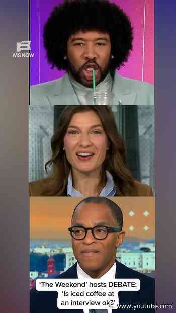 "The Weekend' hosts DEBATE: 'Is iced coffee at an interview ok?'
