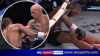 Saved by the bell! Richards survives dramatic knockdown!