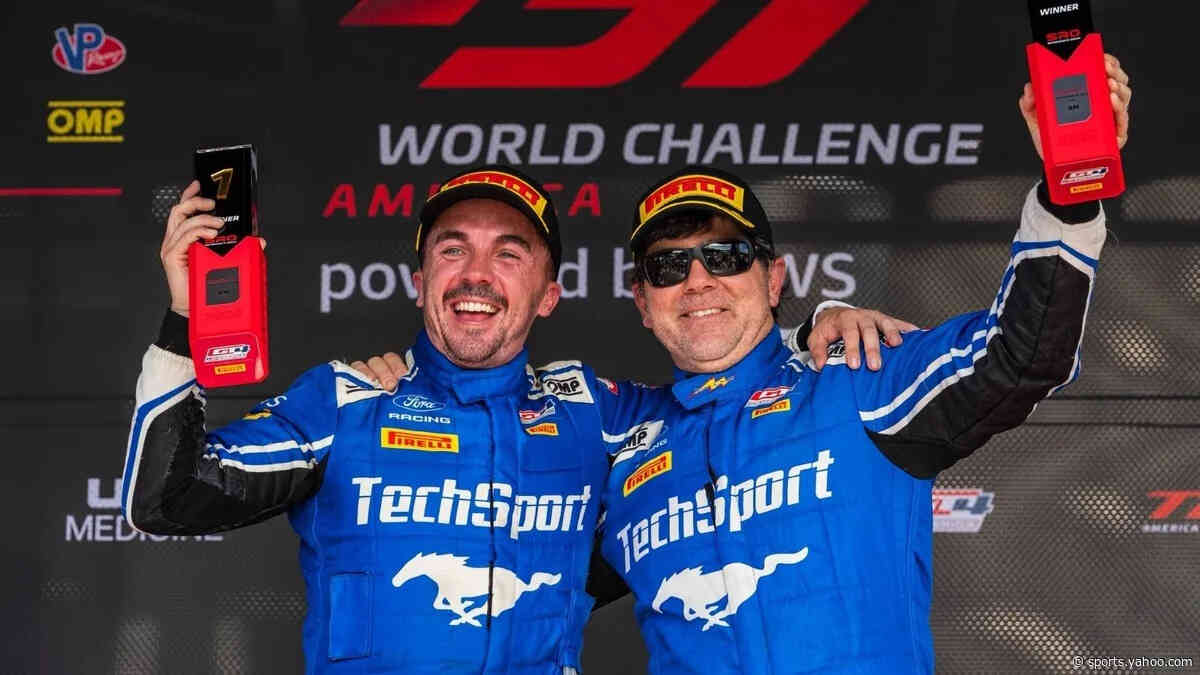 Frankie Muniz earns another GT4 America win with co-driver Tyler Stone at Barber