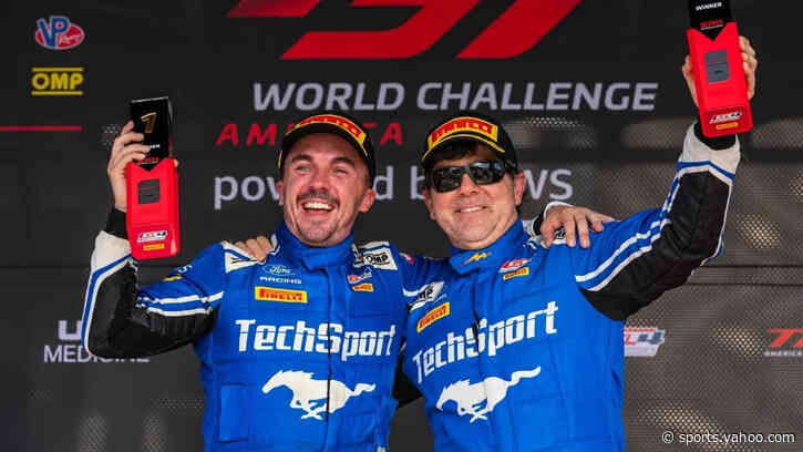 Frankie Muniz earns another GT4 America win with co-driver Tyler Stone at Barber