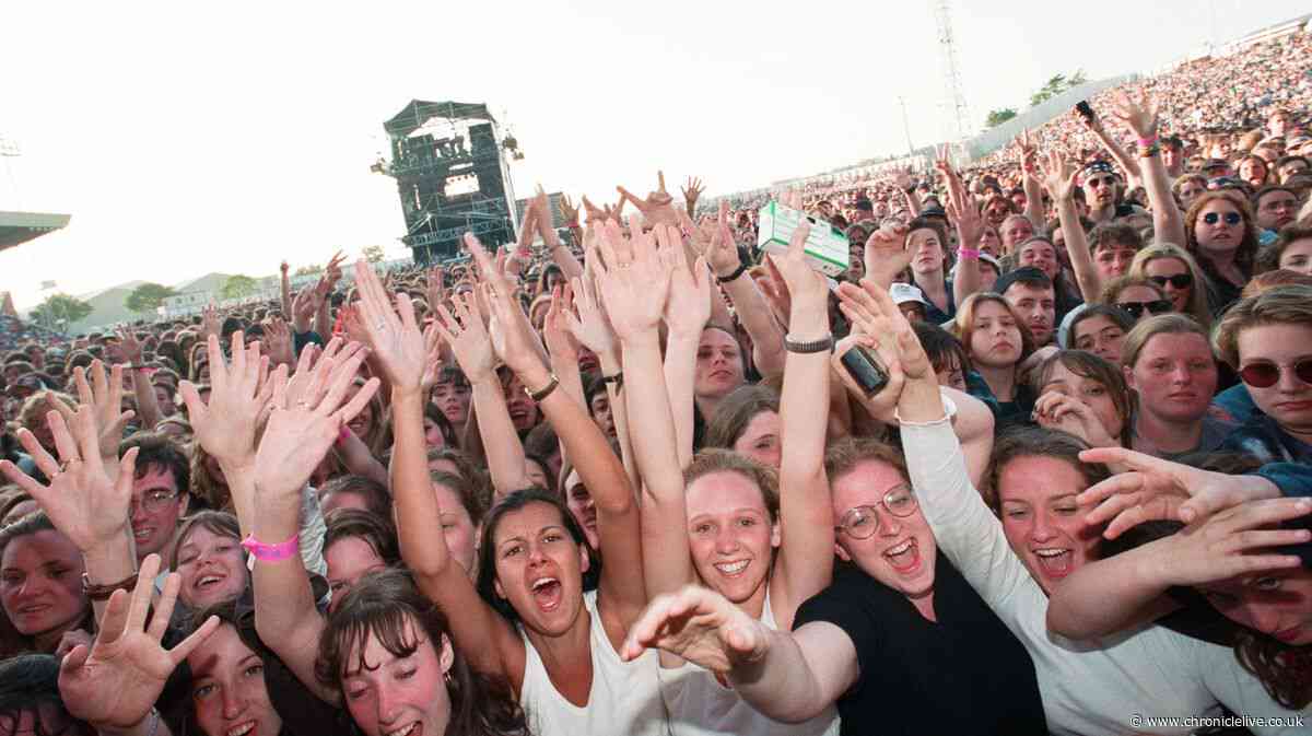 Back to the ‘90s at Gateshead Stadium where American rockers Bon Jovi drew a 38,000 crowd