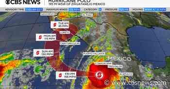 Hurricane Polo is a strong Category 3 storm off Mexico. See its path.