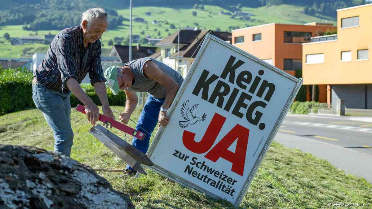 Schweiz: Volksabstimmung über striktere Neutralität