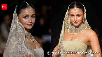 Alia Bhatt brings old-world glamour to Manish Malhotra’s Mijwan fashion show in ivory Chikankari