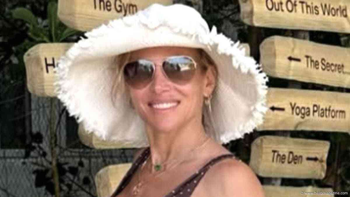 Elsa Pataky, 50, shows off incredible physique in thong bikini and sheer lace trousers