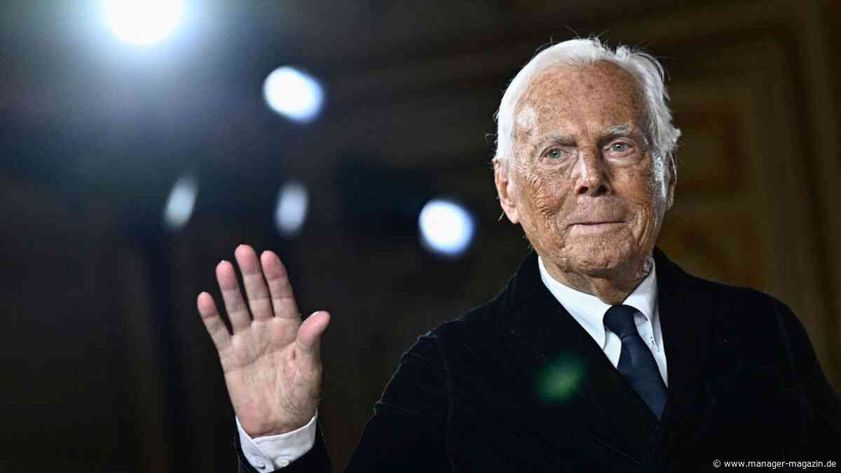 Armani: Modehaus nimmt Gespräche mit Investoren über Anteilsverkauf auf