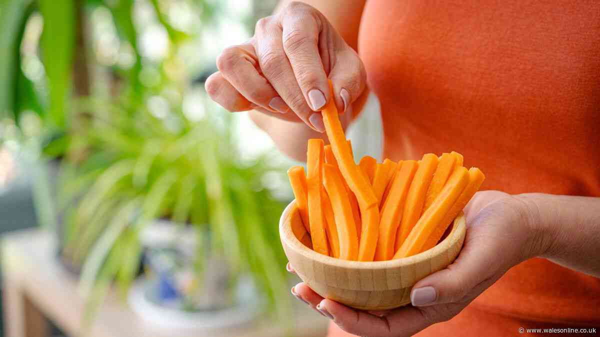 Carrots stay fresh for 1 month when you store them in 1 kitchen location