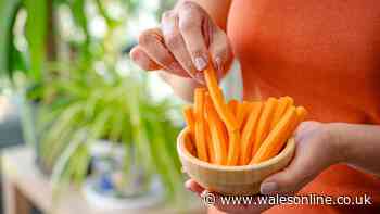 Carrots stay fresh for 1 month when you store them in 1 kitchen location
