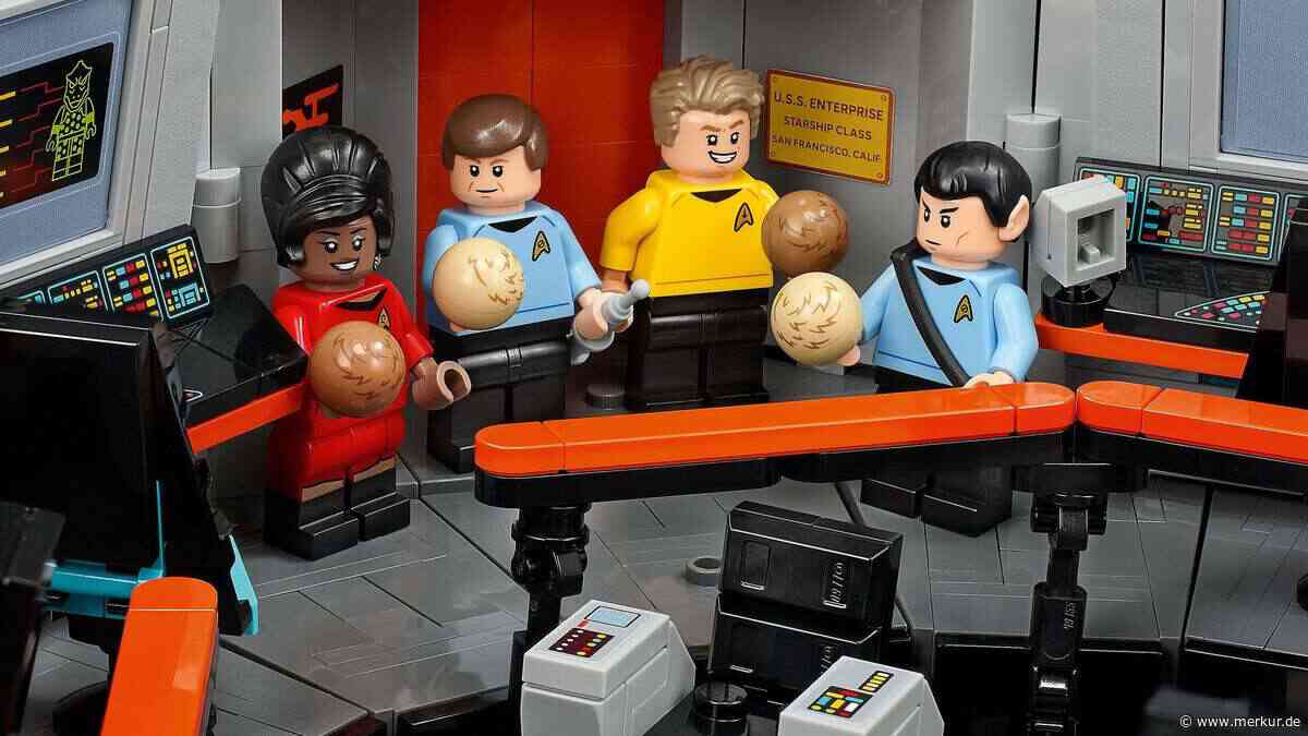 Glitzersticker und hochgezogene Augenbraue: Lego liefert zum Jubiläum Brücke der Original-„Enterprise“