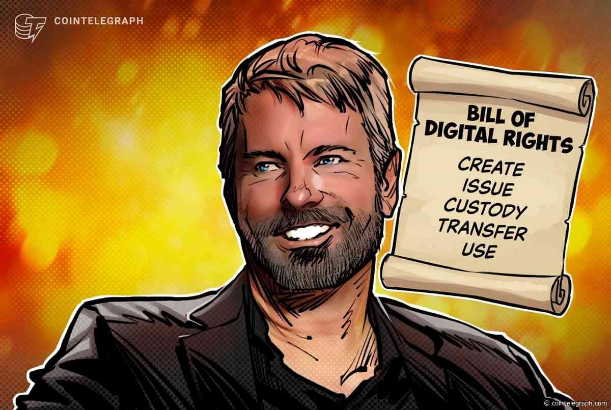 Saylor outlines ‘bill of digital rights’ to help build prosperity in future economy