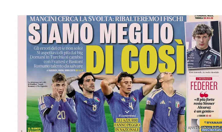 Today’s Papers – Italy are better than this, Ceferin sends Euro 2032 warning