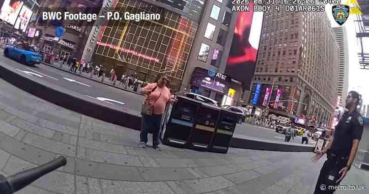 Bodycam footage shows moment Times Square killer caught by police