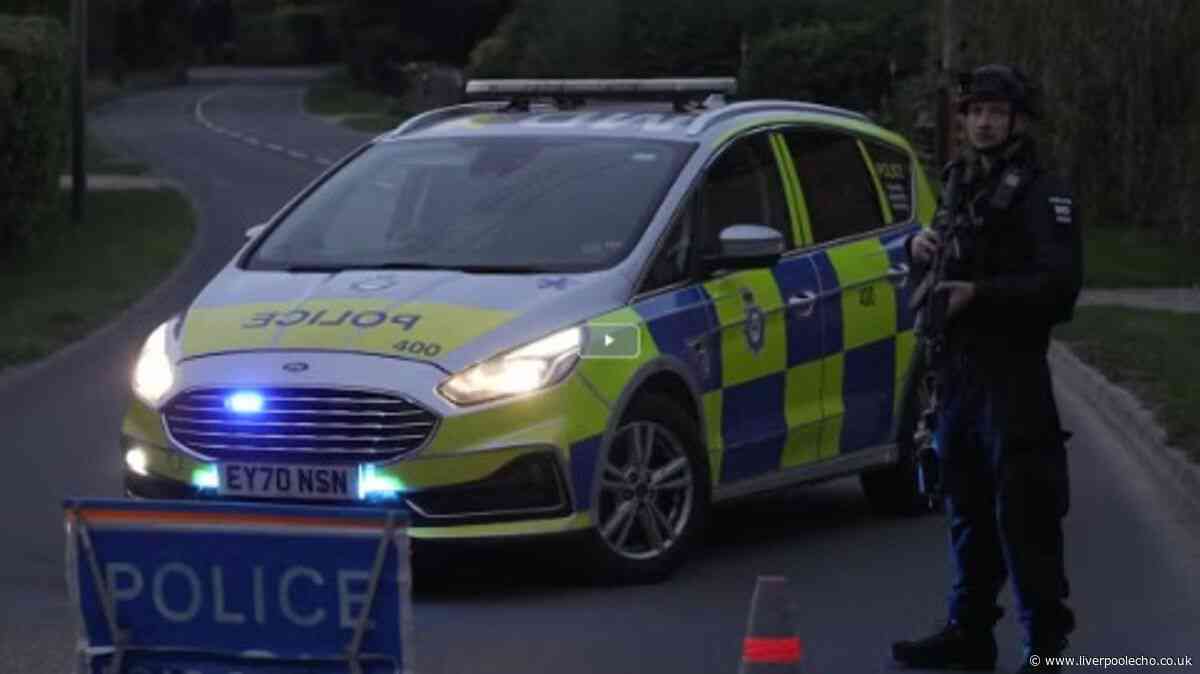 Men arrested under Explosives Act as villagers evacuated near RAF base