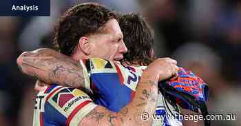 Tears flow on both sides as 12-man Knights hang on after Cleary’s horror injury