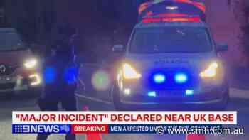 ‘Major incident’ declared after explosives arrests near UK air force base