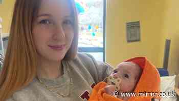Mum warns against kissing babies after her little one nearly died