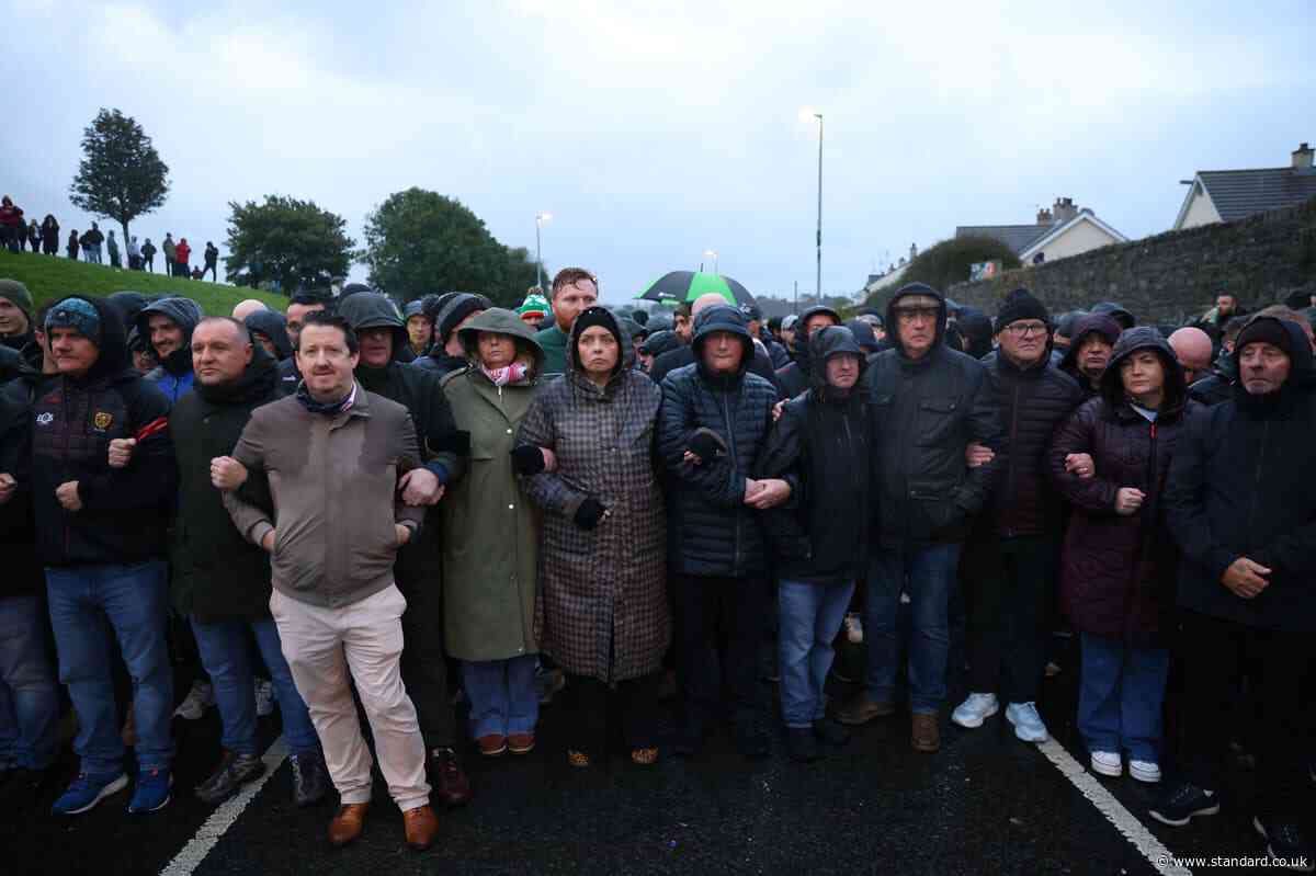 Garvaghy Road blocked by protesters of Orange Order parade amid calls for calm