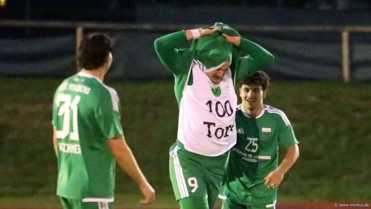Dominik Bachers besonderer Jubel: FC Penzberg feiert 7:2-Kantersieg am Gröben