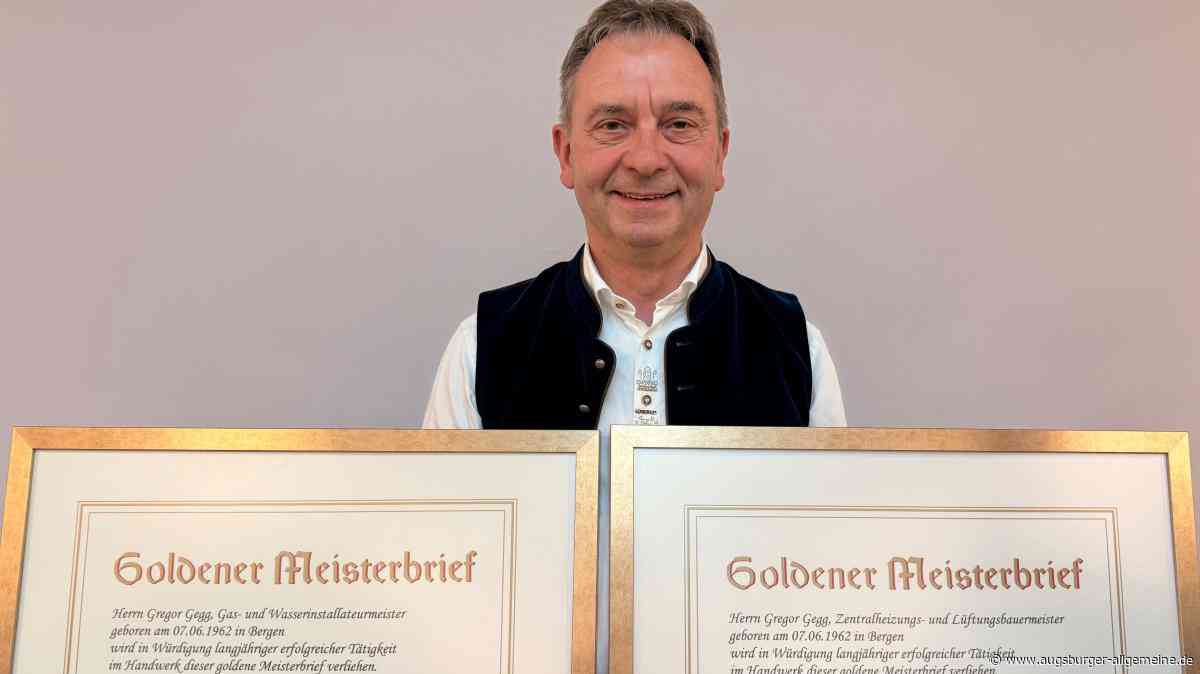 Der goldene Doppelmeister: Wie Handwerker Gregor Gegg aus Neuburg zu diesem seltenem Titel kommt