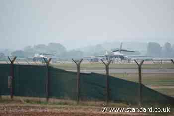 Counter-terrorism police leading inquiry after explosive arrests near RAF base