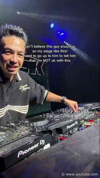 Can't believe this guy snuck up on my stage | Laidback Luke