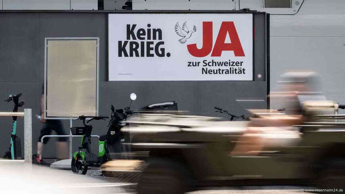 Hochrechnung: Schweizer gegen striktere Neutralität
