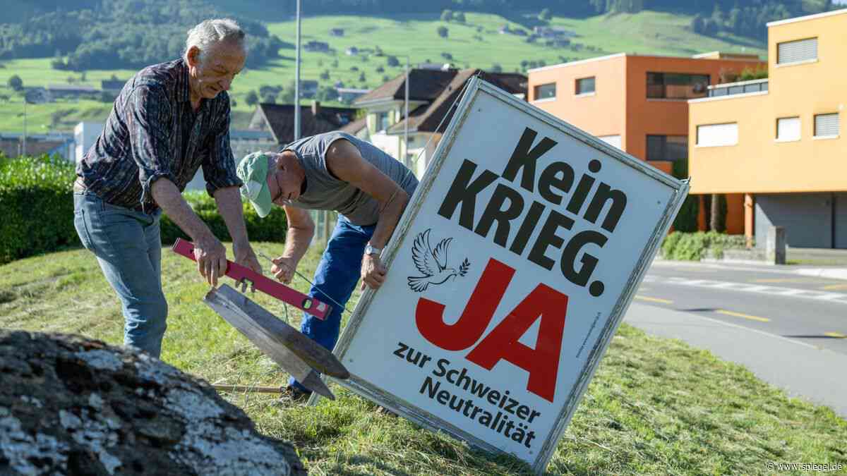 Schweiz: Hochrechnung sieht Mehrheit gegen striktere Neutralität