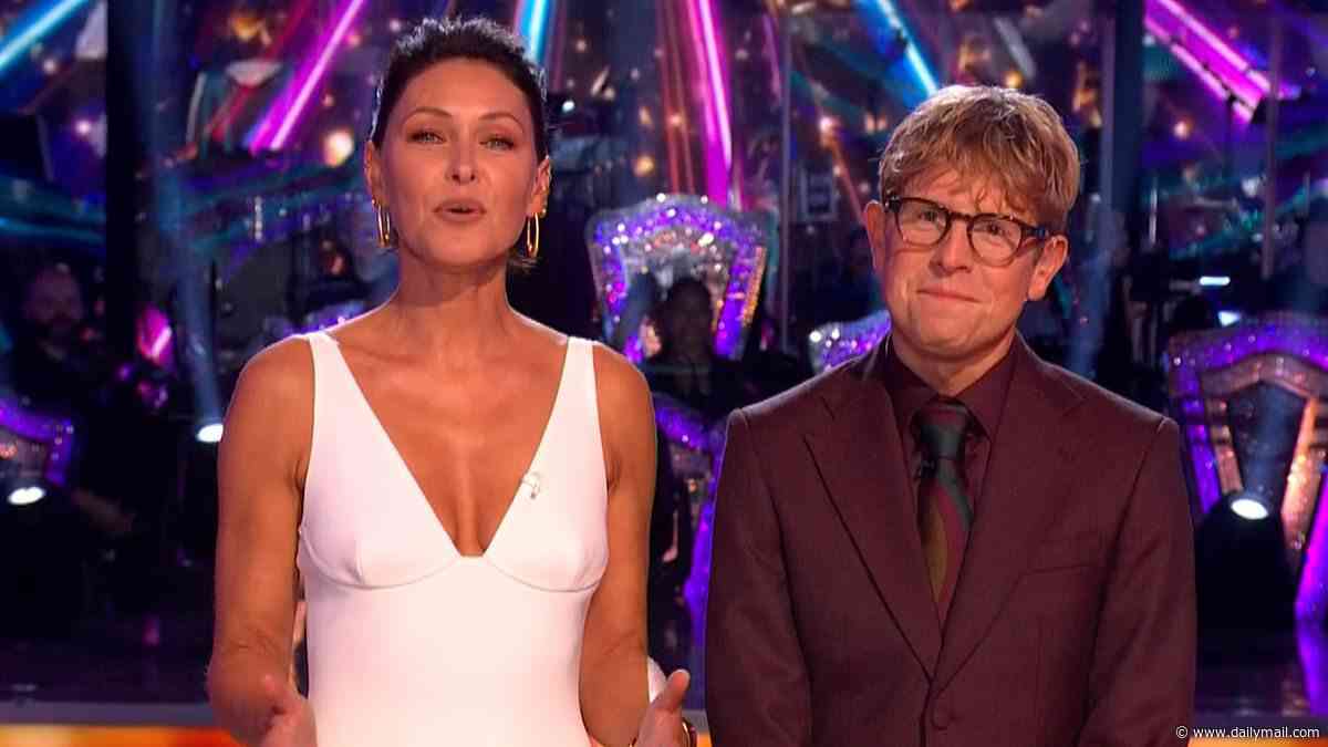Josh Widdicombe awkwardly misses his cue during a link on the first Strictly live show - as viewers remain unconvinced over the new hosting trio