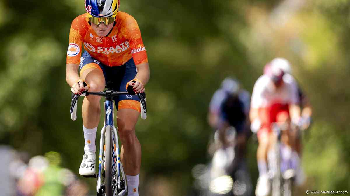 Wereldkampioene Demi Vollering krijgt boete voor verboden fietshouding