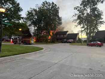 Crews respond to large house fire in northwest Fort Wayne