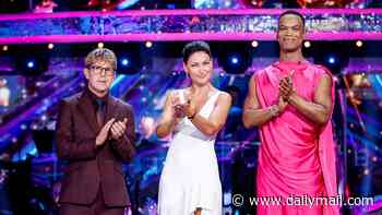 Strictly Come Dancing suffers a drop in ratings for its first live show - as the new hosting trio is panned