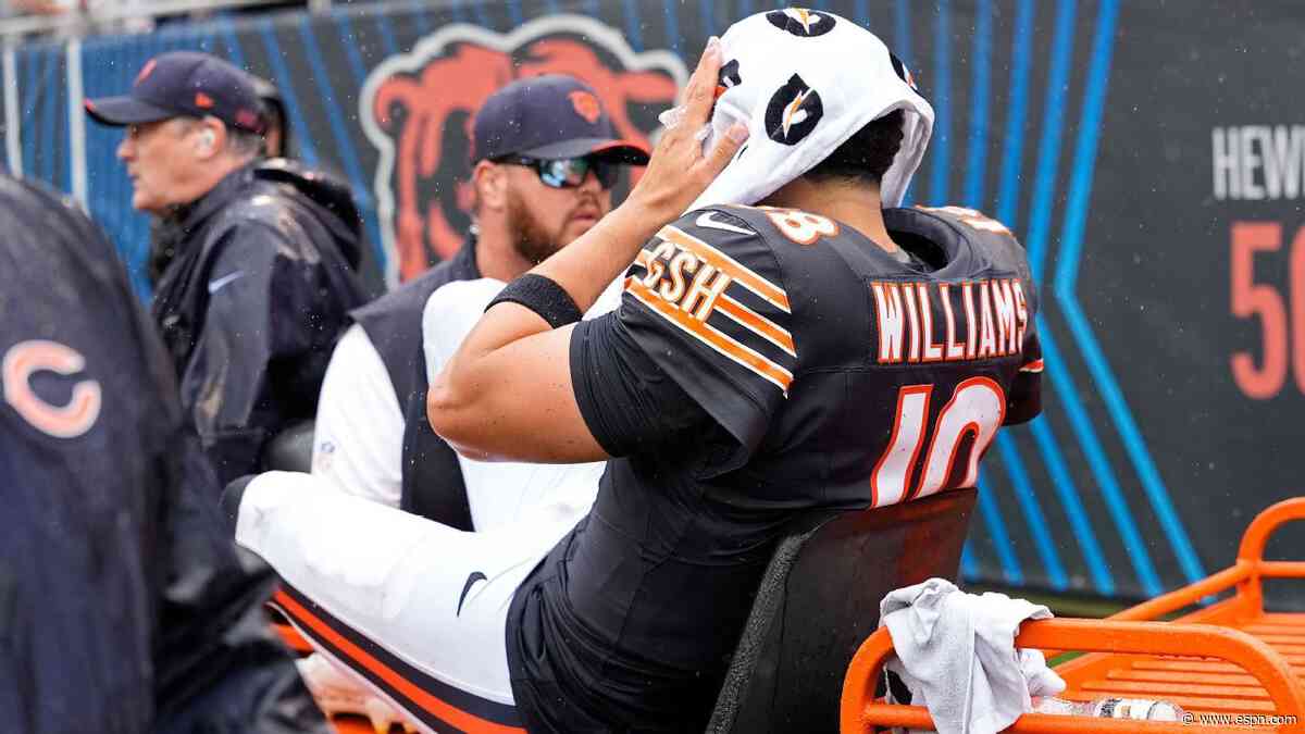 Sources: Bears QB Williams considered to have 3-4 week injury timeline