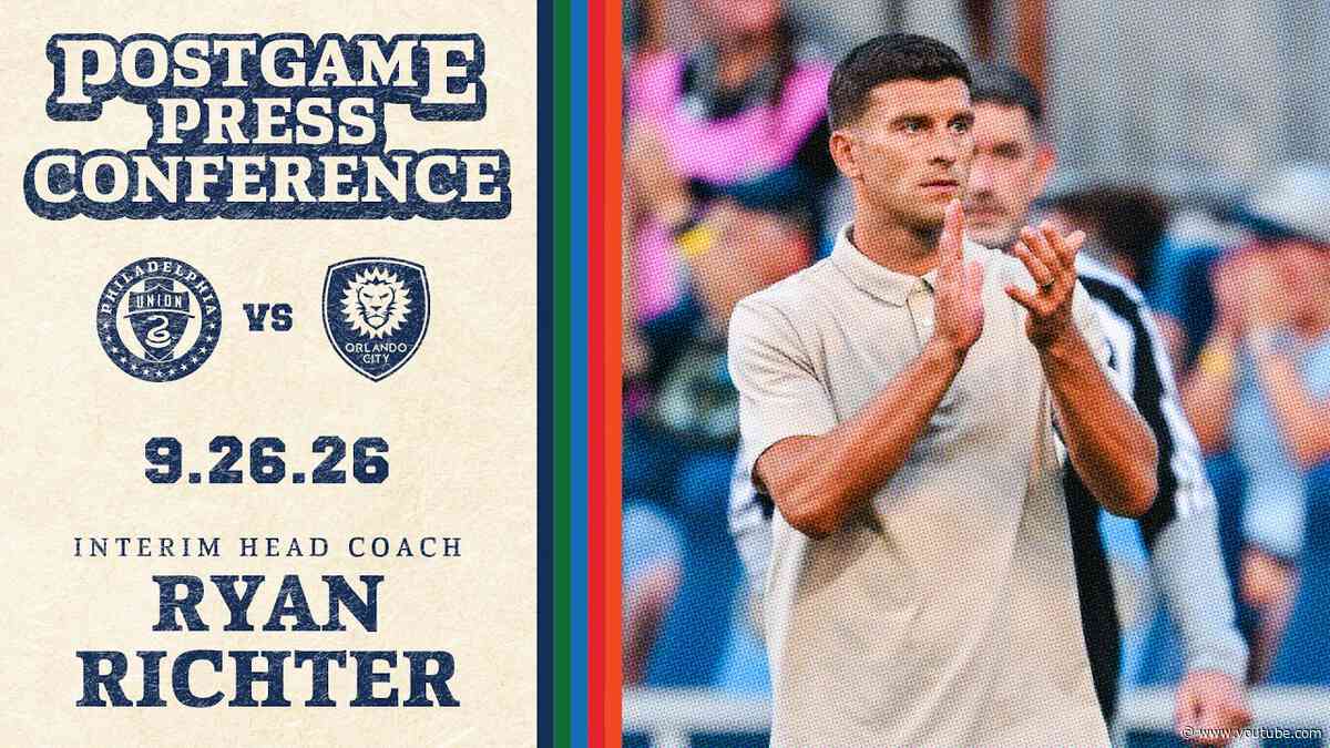 Press Conference | Ryan Richter after the Union's match against Orlando City SC