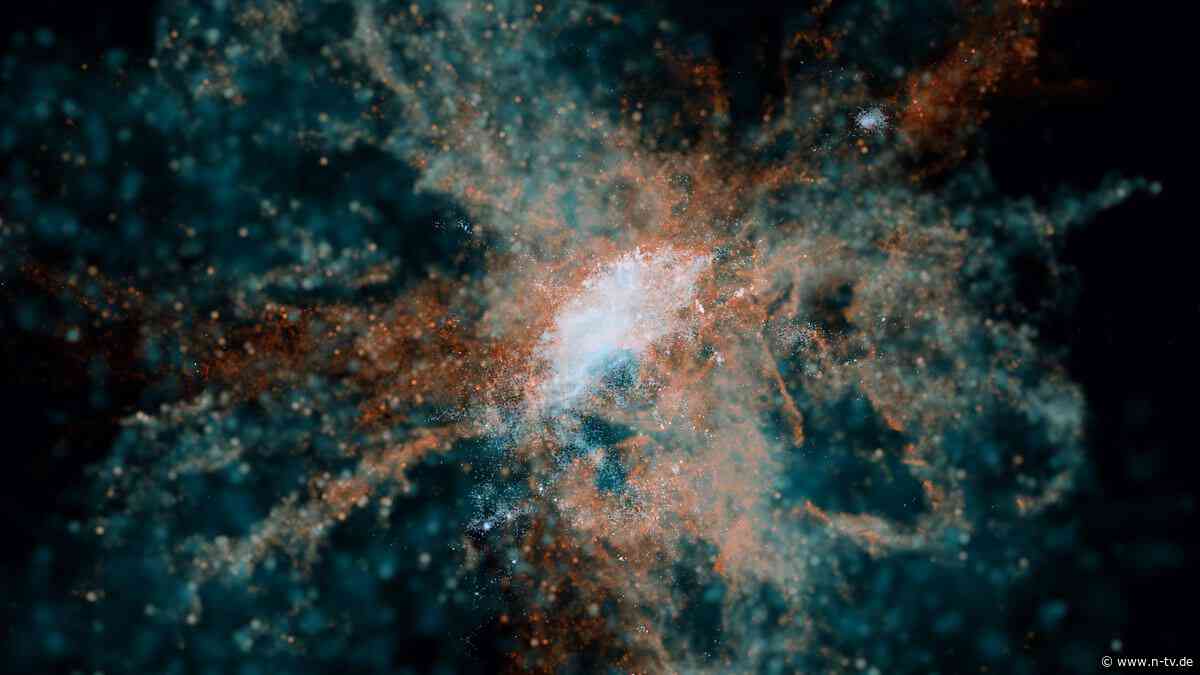 Recycling löst altes Problem: Frühe Galaxien verteilten Sauerstoff im Weltall
