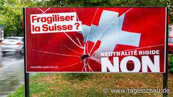 Volksabstimmung in der Schweiz: Mehrheit laut Hochrechnung gegen verschärfte Neutralität